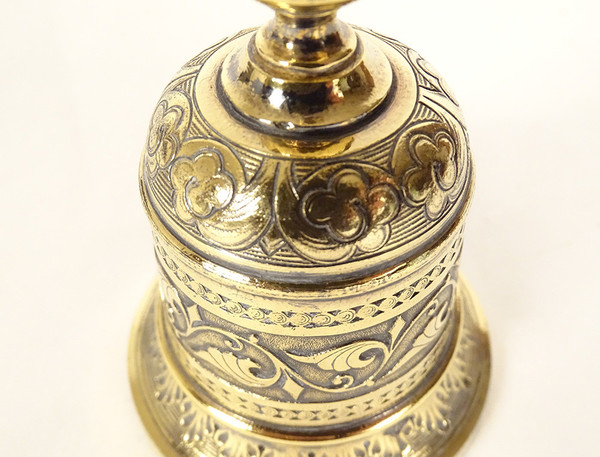 Table Bell in Silver Vermeil, 19th century