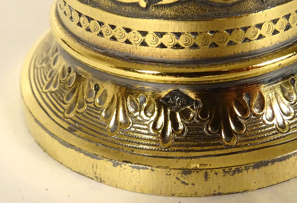 Table Bell in Silver Vermeil, 19th century