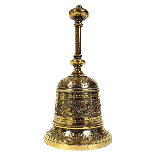 Table Bell in Silver Vermeil, 19th century