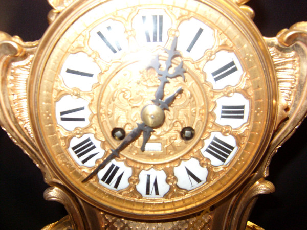 Gilt bronze clock sz Daubrée