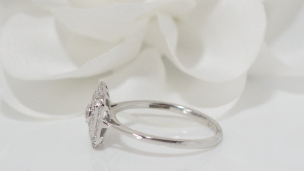White Gold And Diamond Ring