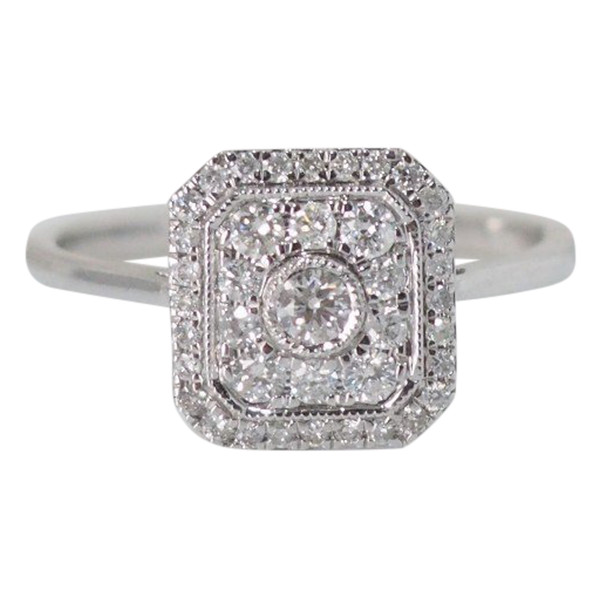 White Gold And Diamond Ring
