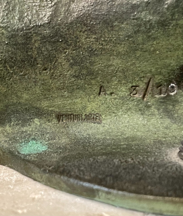Igor Mitoraj - Buste en bronze “Helios” - Sculpture