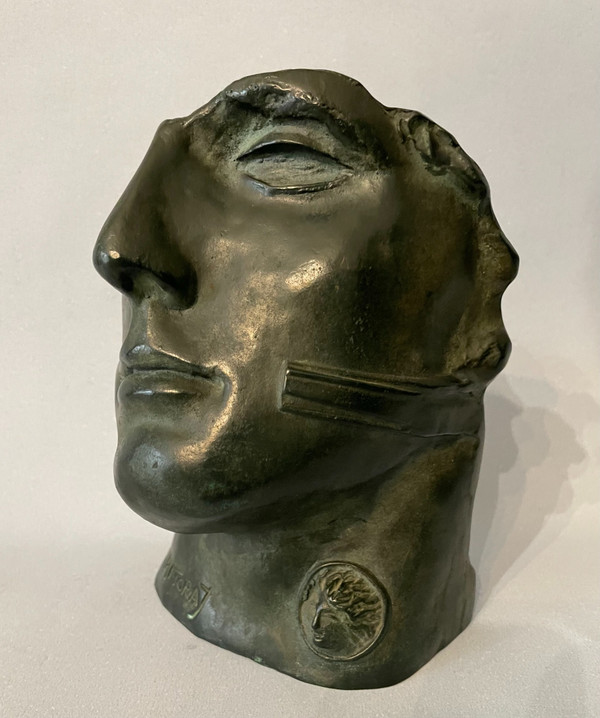 Igor Mitoraj - Volto di bronzo "Centurione II" - Scultura