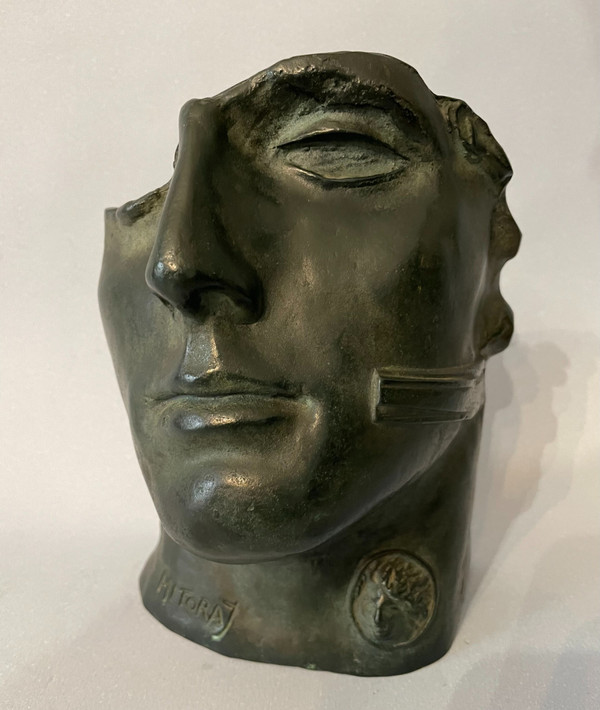 Igor Mitoraj - Volto di bronzo "Centurione II" - Scultura