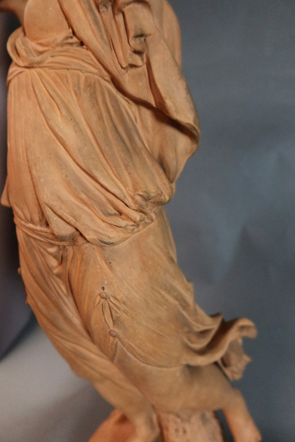 Scultura in terracotta firmata Jonchery