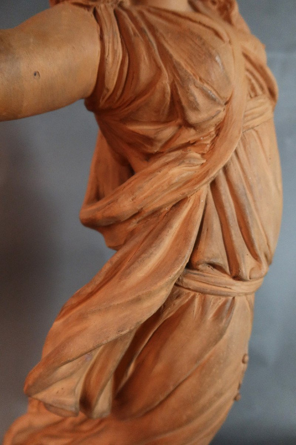 Scultura in terracotta firmata Jonchery