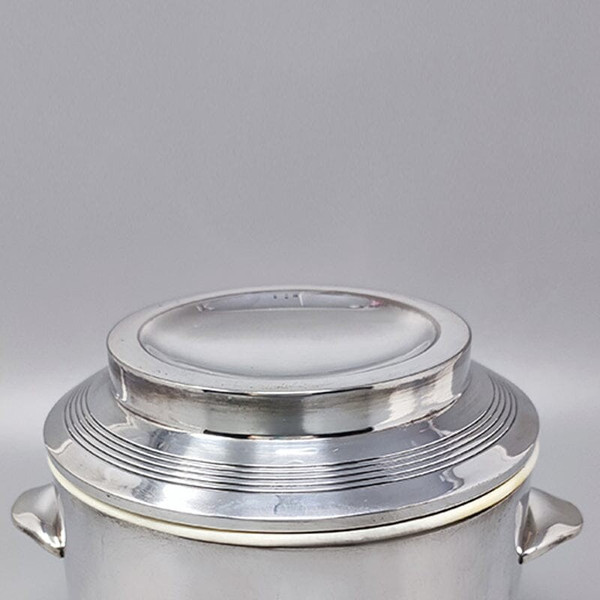1960 Magnificent silver-plated ice bucket. Made in Italy