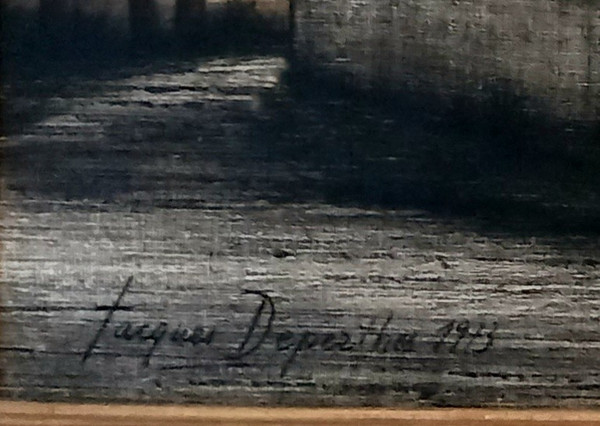 JACQUES DEPERTHES -PAYSAGE DE BOURGOGNE DATE73