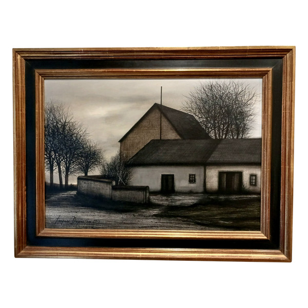 JACQUES DEPERTHES -PAYSAGE DE BOURGOGNE DATE73