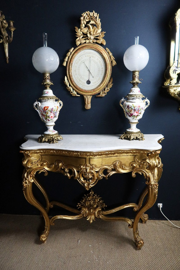 Console Dorée Style Louis XV