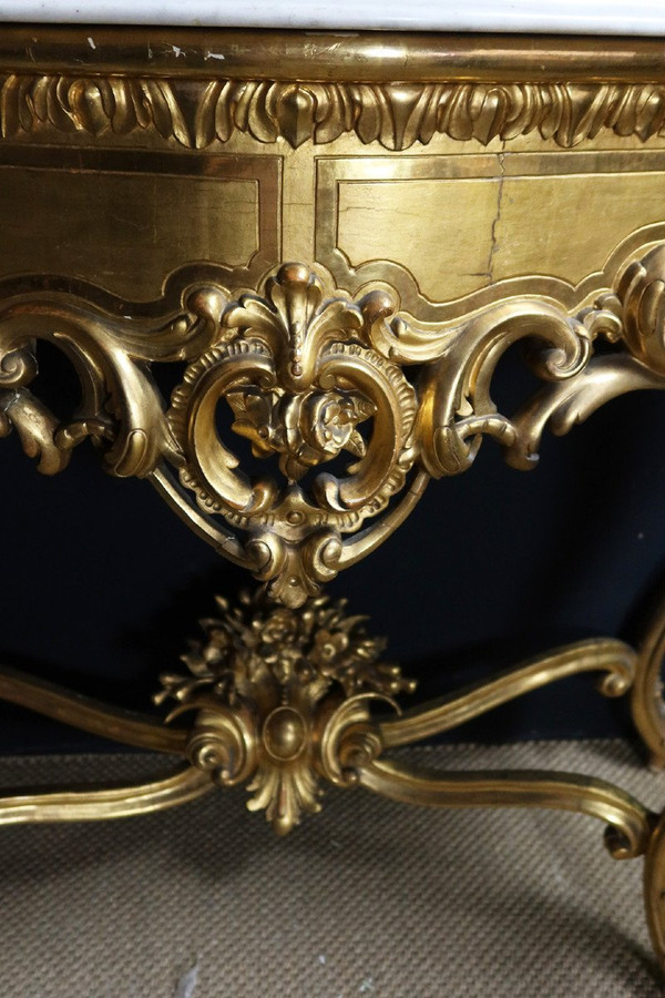 Console Dorée Style Louis XV