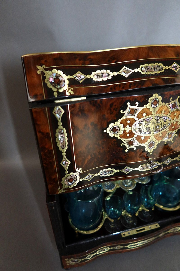 Liquor Cellar In Marquetry, Napoleon III Period