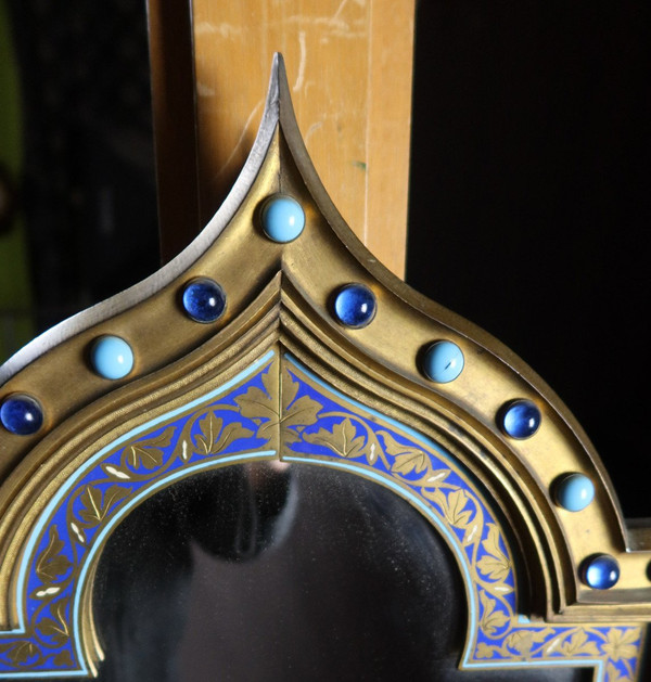 Bronze And Cloisonne Mirror
