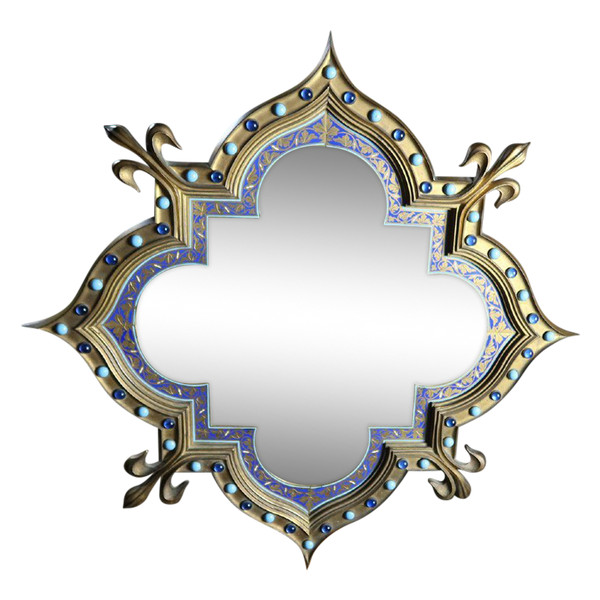 Bronze And Cloisonne Mirror