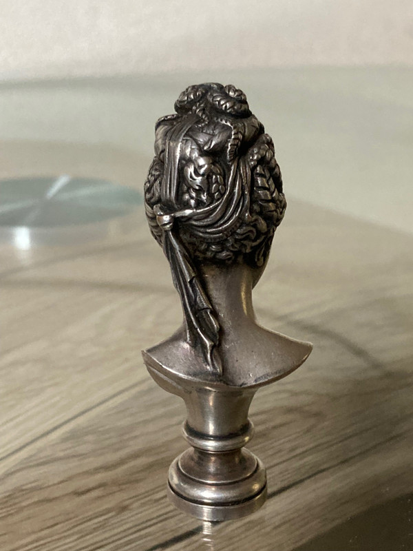 Sceau en bronze argenté