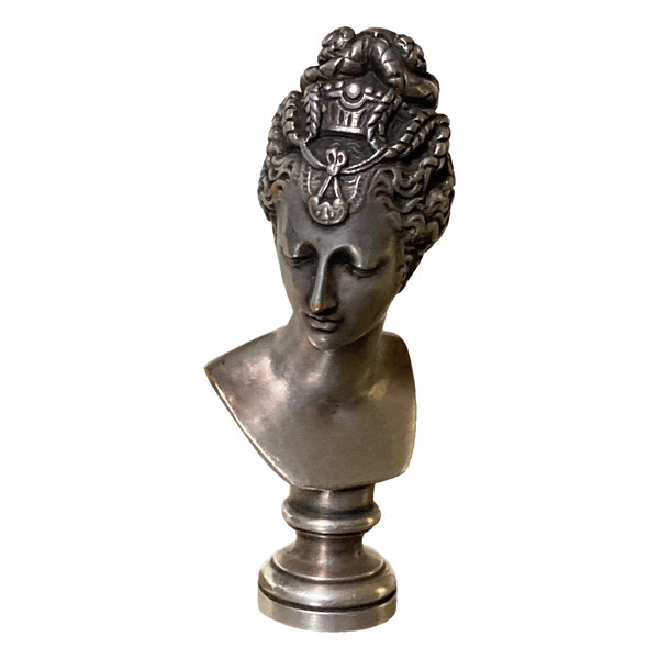 Sceau en bronze argenté