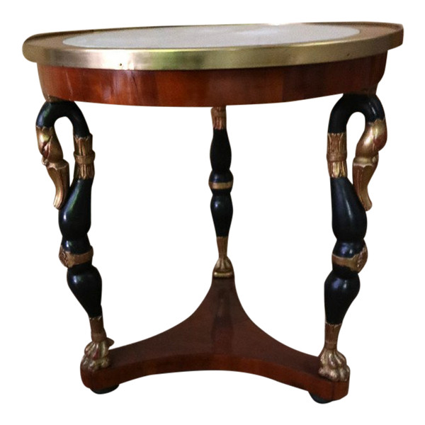 Empire Pedestal Table With Swan Necks