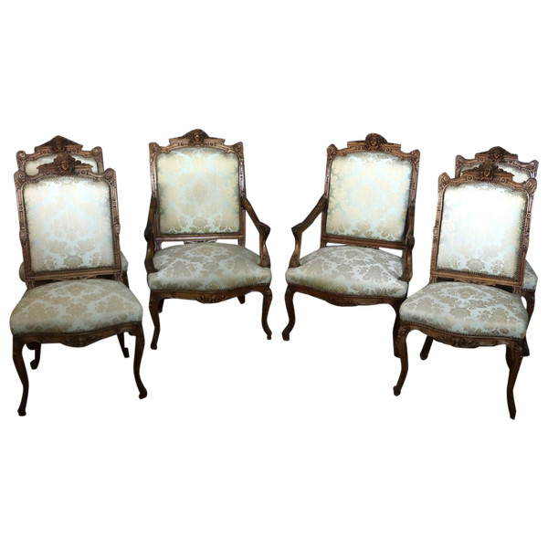 Fauteuils et chaises XIXe siècle En Noyer