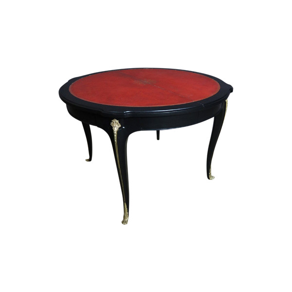 Table XXe Dessus Cuir à rallonge