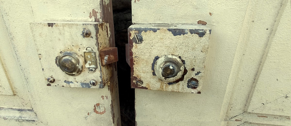 Three Large Old Doors from the 19th Century Haussmann Period, Woodwork Cupboards