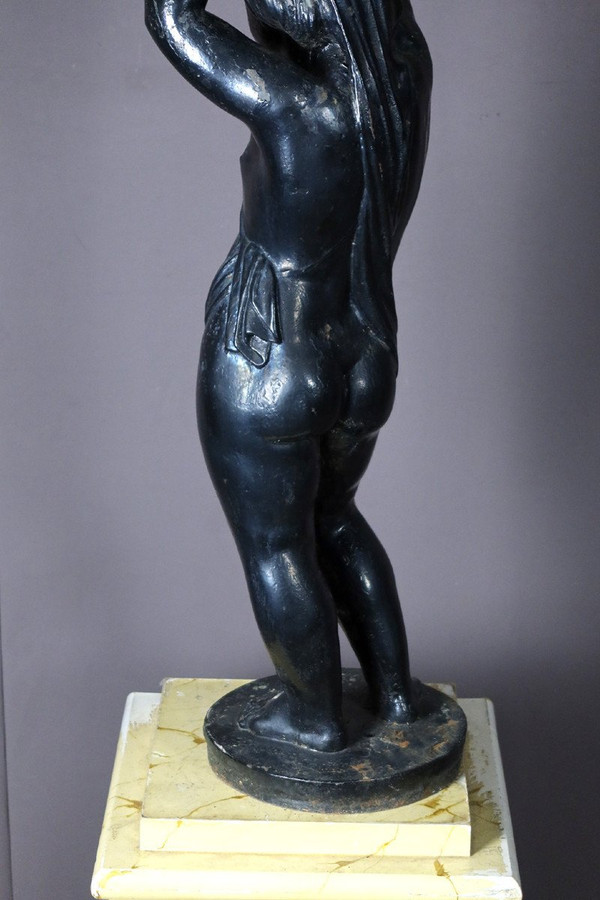 Cast Iron Statue Signed Jean Jacques Ducel (1801-1877)