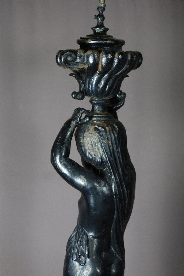 Cast Iron Statue Signed Jean Jacques Ducel (1801-1877)