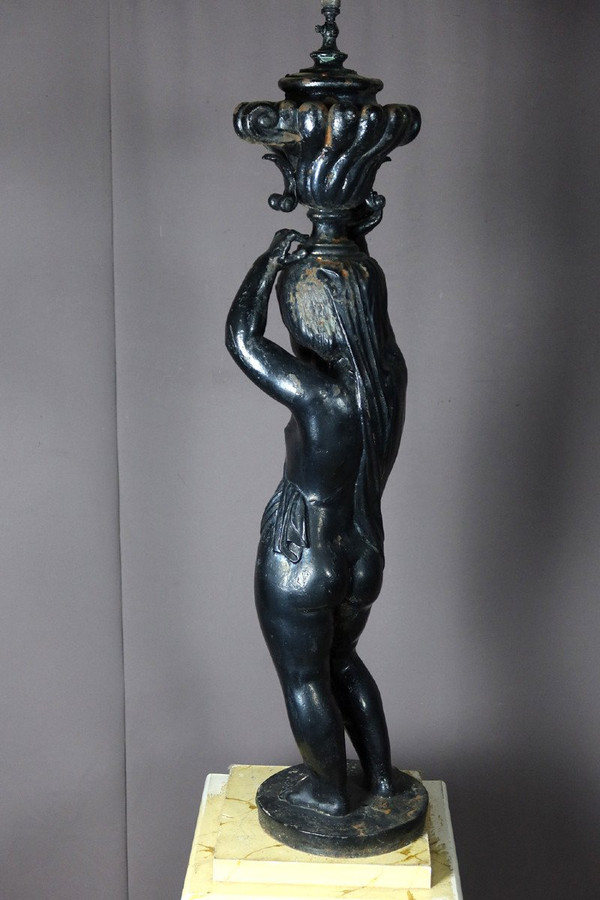Cast Iron Statue Signed Jean Jacques Ducel (1801-1877)