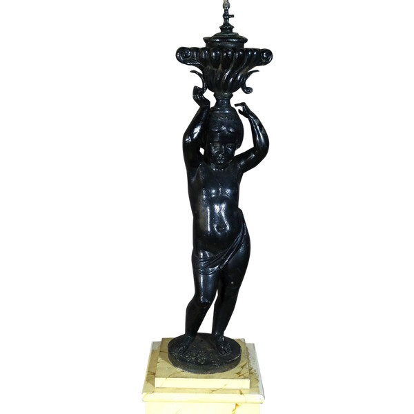 Cast Iron Statue Signed Jean Jacques Ducel (1801-1877)