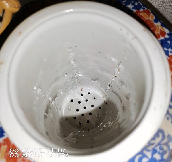 hexagonal teapot with stove and Japanese porcelain tea pot with 6 glasses