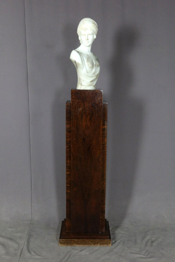 Art Deco rosewood column
