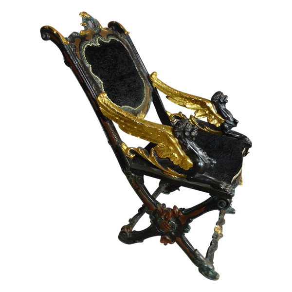 Fauteuil De Gondolier Italie XIXe siècle