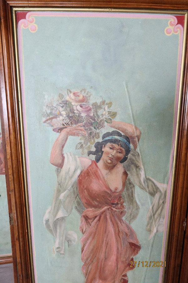 Painted Canvas Screen