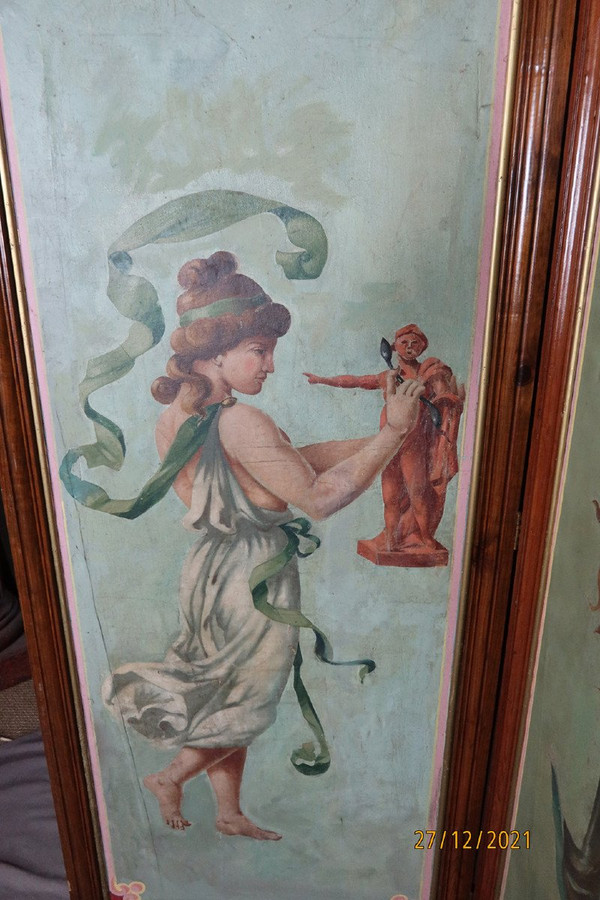 Painted Canvas Screen