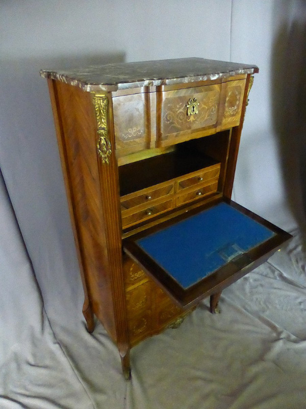 Secrétaire XIXe En Marqueterie