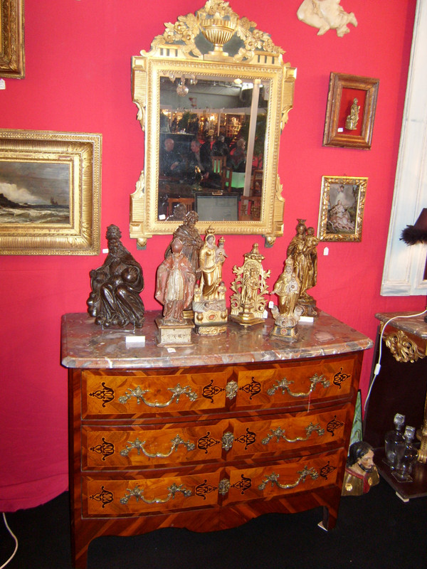commode en marqueterie d'époque Louis XIV