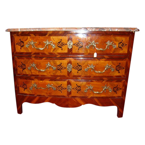 commode en marqueterie d'époque Louis XIV