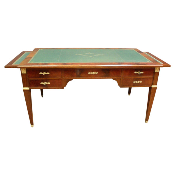 Large Flat Restoration Style Desk In Mahogany XX