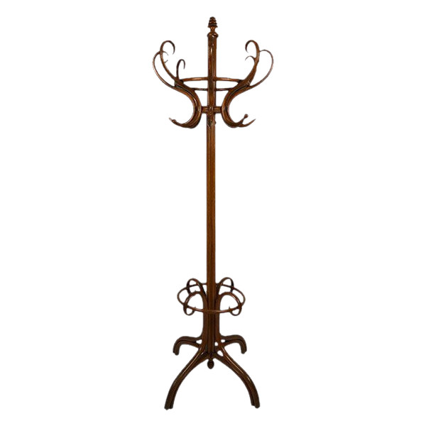 Parrot coat rack, curved wood, art nouveau period (Jacob & Josef Kohn?)