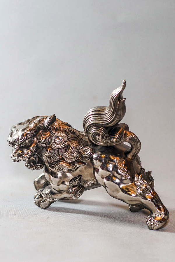 Petite sculpture d’un Lion Gardien, “Lion de Fo”, “Chien de Fo”