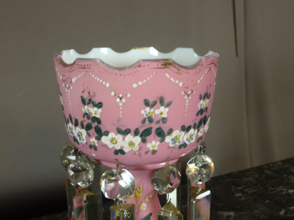Porte Ananas En Opaline XIXe siècle