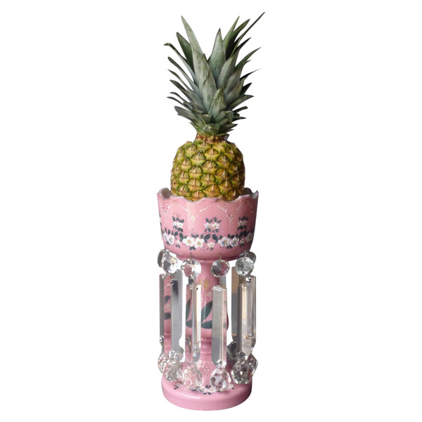 Porte Ananas En Opaline XIXe siècle