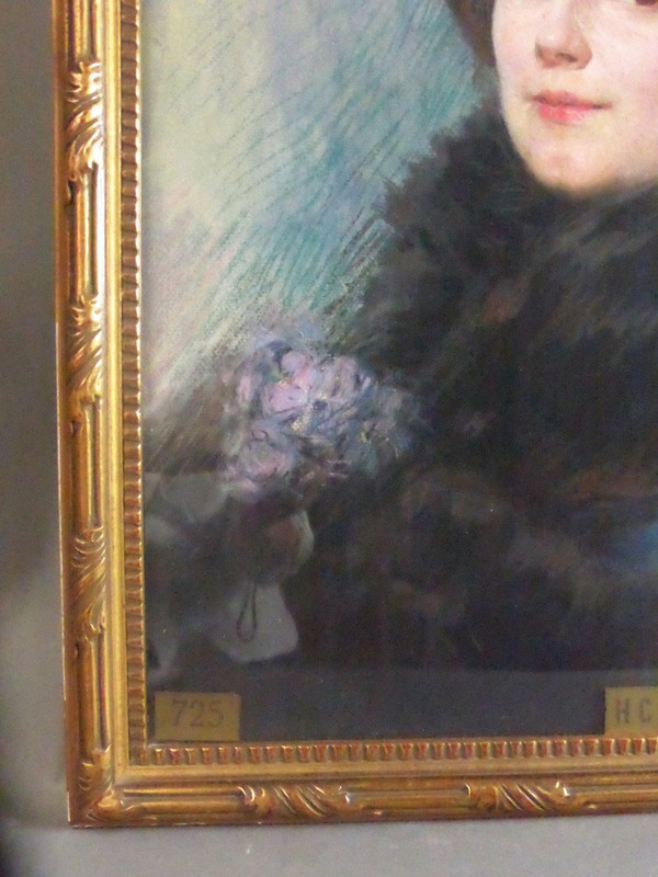Pastel Signed Humbert-vignot