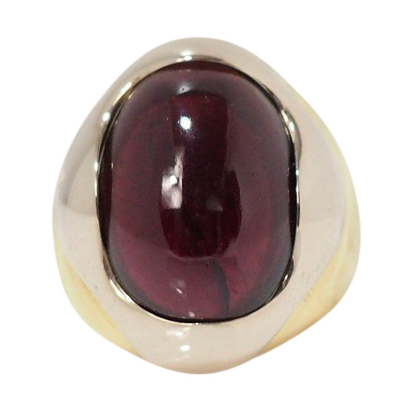 Anello a due orsetti con ametista cabochon