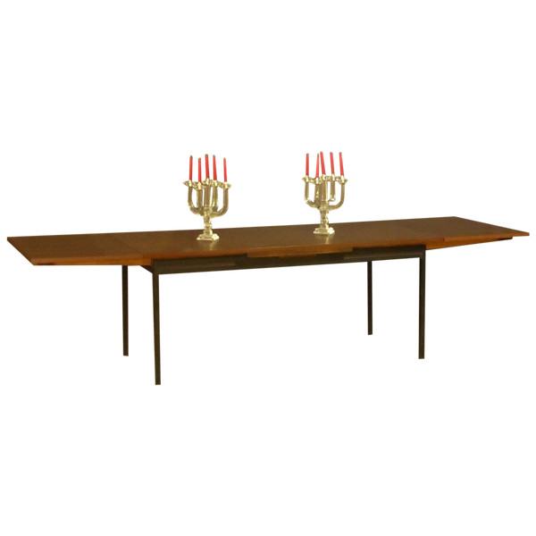 Grande Table à Deux Allonges Années 1970