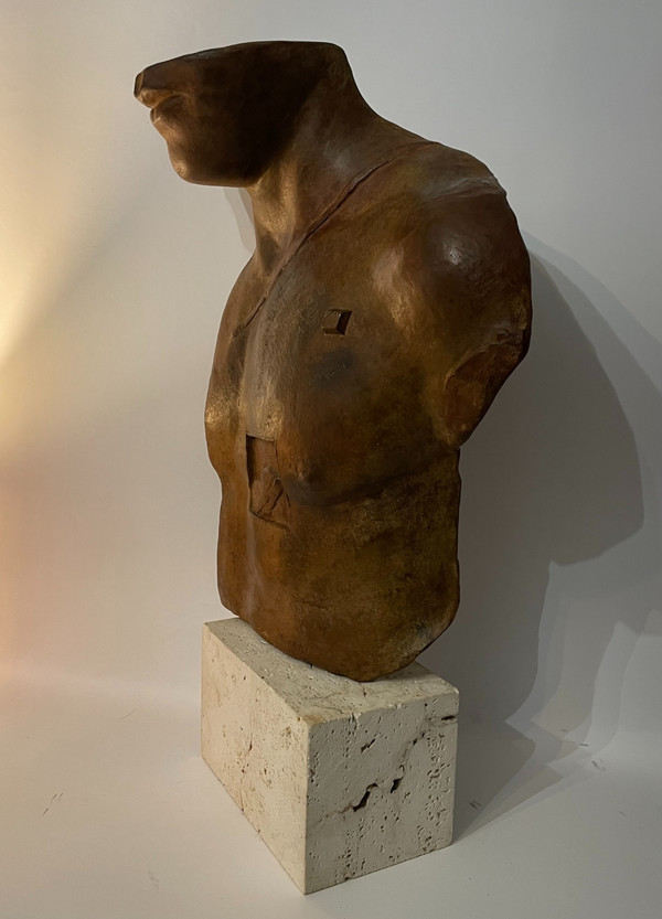 Igor Mitoraj - Busto “Asclepius” - scultura in bronzo