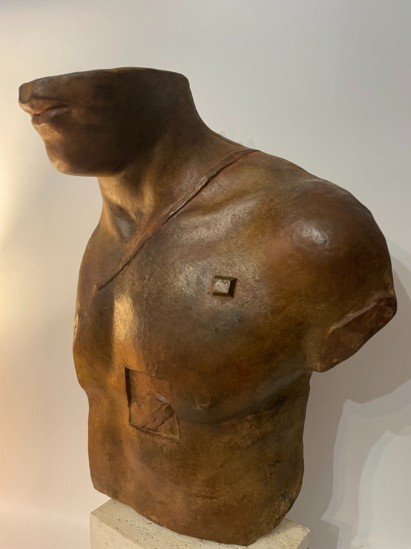 Igor Mitoraj - Busto “Asclepius” - scultura in bronzo