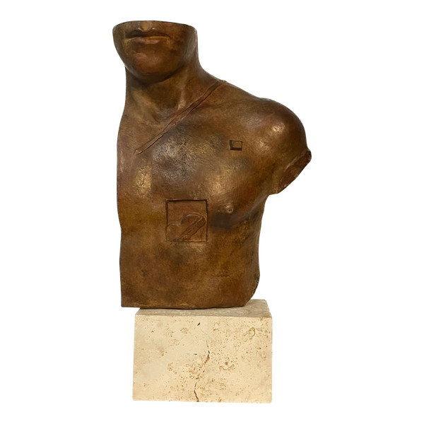 Igor Mitoraj - Busto “Asclepius” - scultura in bronzo