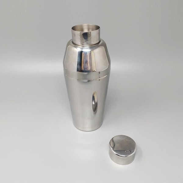 1970 Sorprendente shaker per cocktail di Guy Degrenne in acciaio inossidabile. Fatto in Francia