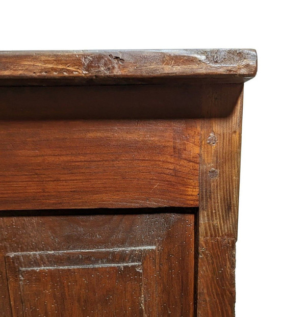 Comò Rustico In Legno Bianco Fine XVIII Secolo, Inizio XIX Secolo